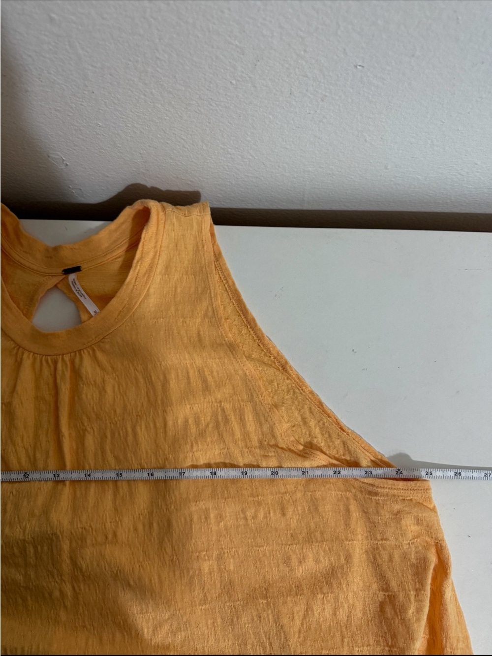 Free People Right On Time Tunic Tank Top in Apricot Orange Size Medium - Picture 7 of 9